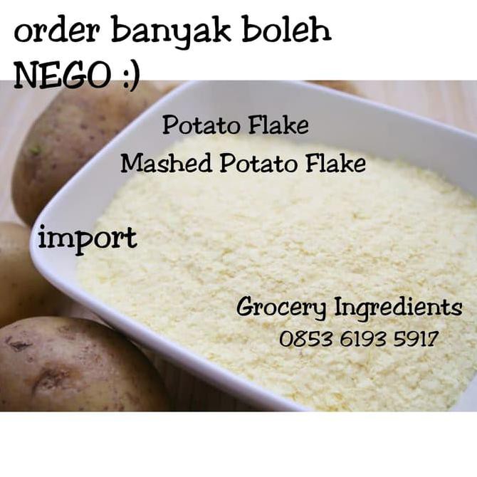 Jual Potato Flakes 250gram Tepung Makanan Pokok Kentang Kasar