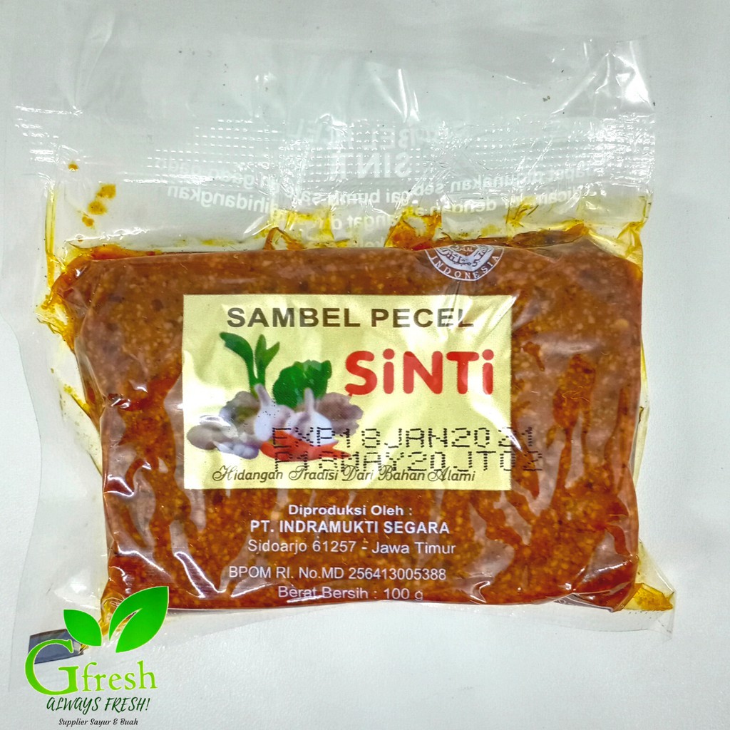 Jual Sambel Pecel Bumbu Pecel Merk Sinti 100 Gram Shopee Indonesia