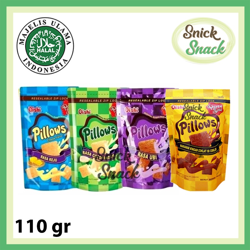 Jual Oishi Pillows Gr Biskuit Crackers Isi Coklat Cocopandan Keju