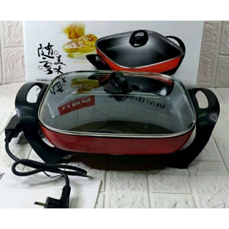 Jual Sukiyaki Pan Electric Panci Masak Rebusan Shabu Shabu Suki Listrik