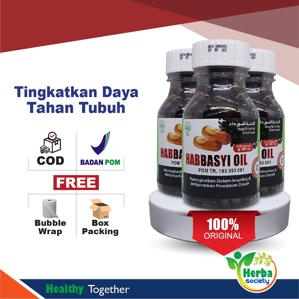 Jual Kapsul Habatusauda Habbasyi Oil Jintan Hitam Ori Isi Kapsul