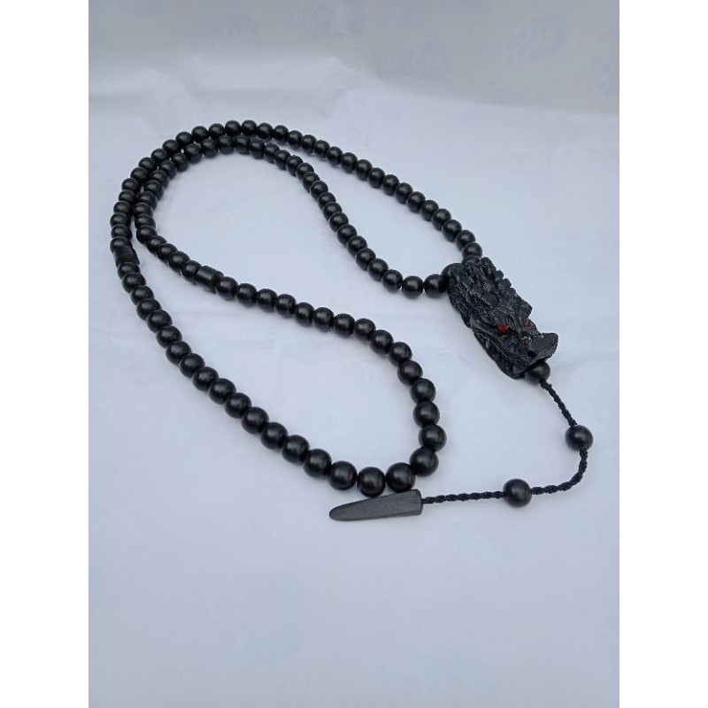 Jual Tasbih Galih Kelor Hitam Kepala Ukir Naga Mm Shopee Indonesia