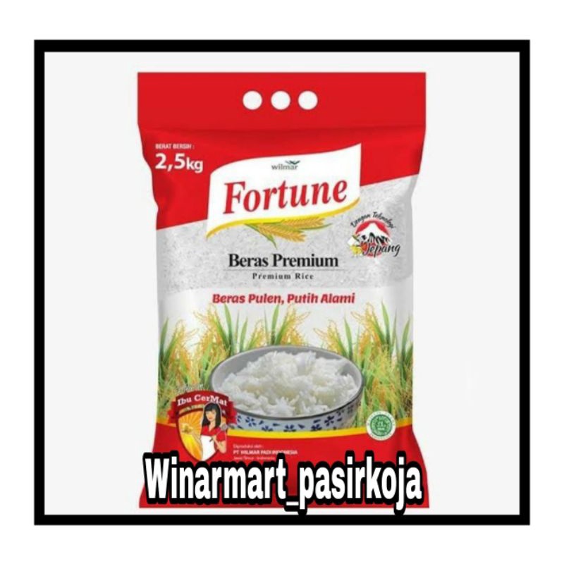 Jual Beras 2 5 Kg Beras Fortune 2 5kg Beras Premium 2 5 Kg Shopee