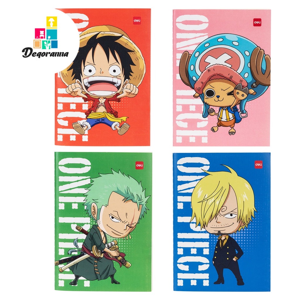 Jual Buku One Piece Notebook One Piece Luffy Zorro Sanji Spiral A5 B5