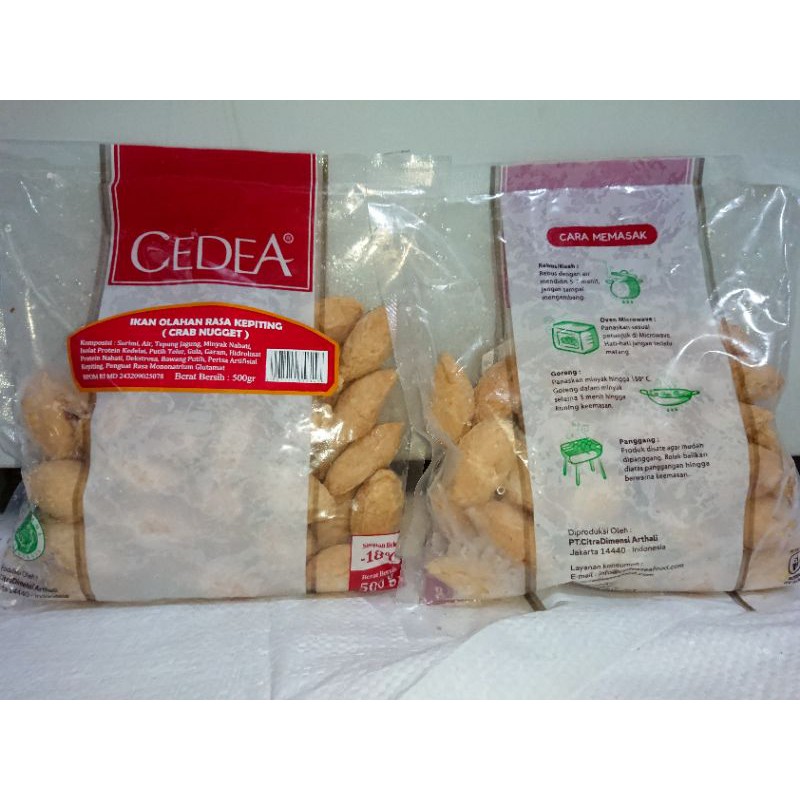 Jual CEDEA Ikan Olahan Rasa Kepiting Crab Nugget 500g Shopee Indonesia