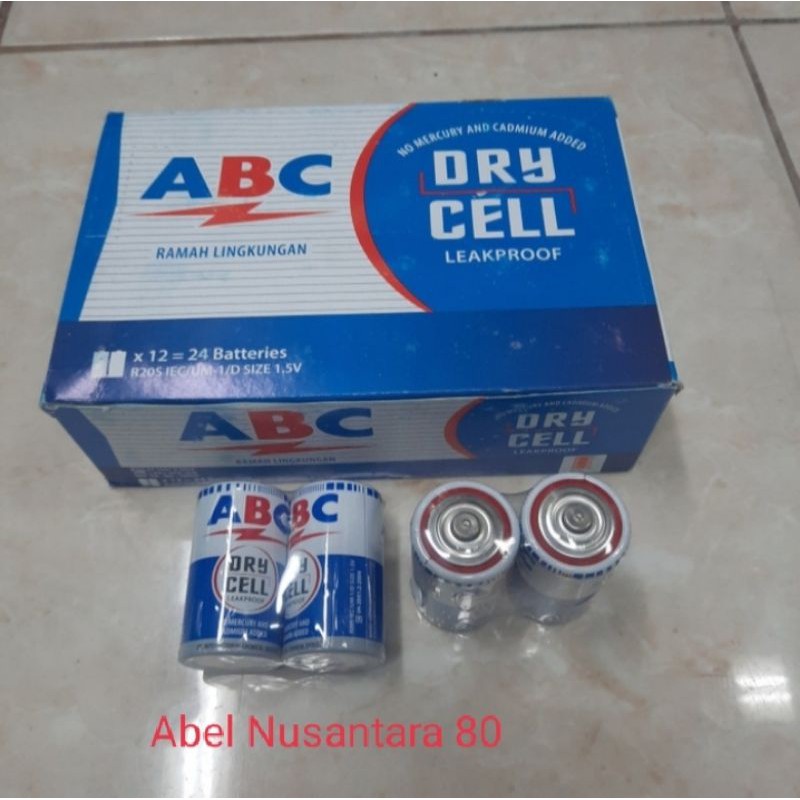 Jual Baterai Abc Biru Besar Size D Isi Pcs Shopee Indonesia