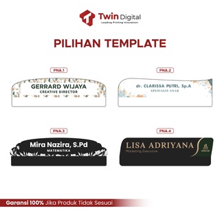 Jual Twindigital Custom Papan Nama Meja Eksklusif Akrilik Desk Name