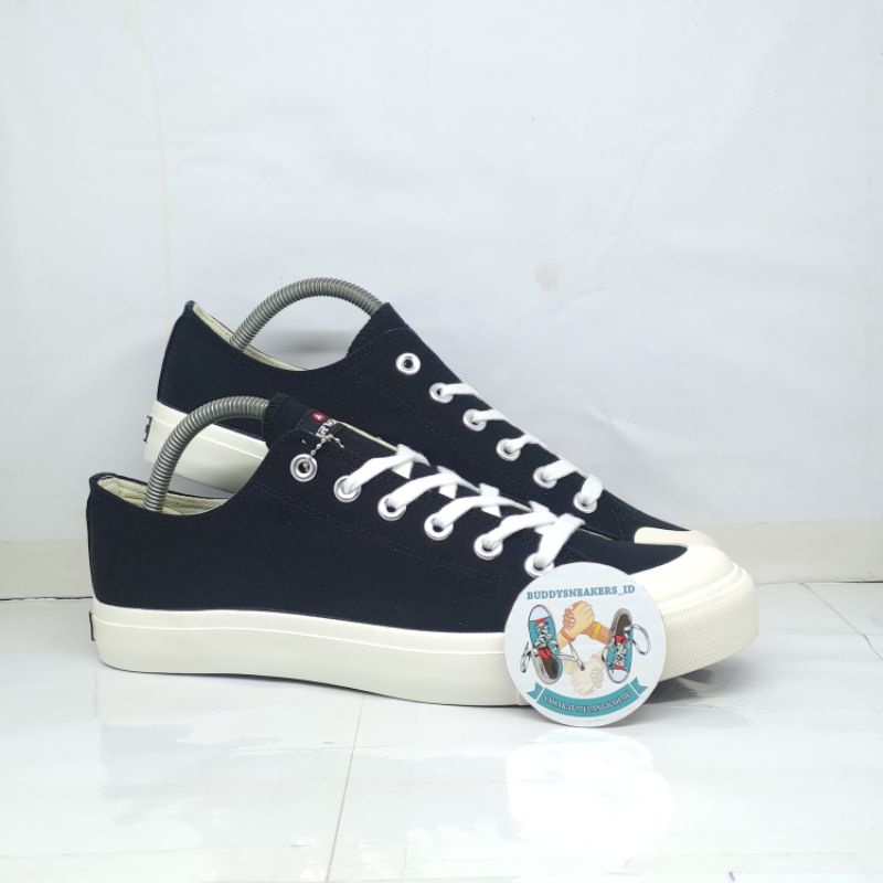 Jual AIRWALK NEW BASIC CANVAS LOW BLACK WHITE ORIGINAL AIW15CV0150