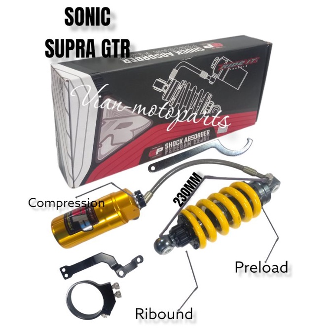 Jual Shock Shock Monoshock Tabung Pisah Ride It Gp Series SONIC SUPRA