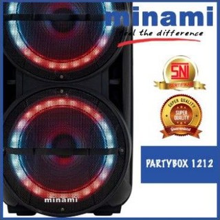 Jual SPEAKER MINAMI PARTYBOX 1212 12 IN INCH WOOFER PORTABLE USB SD