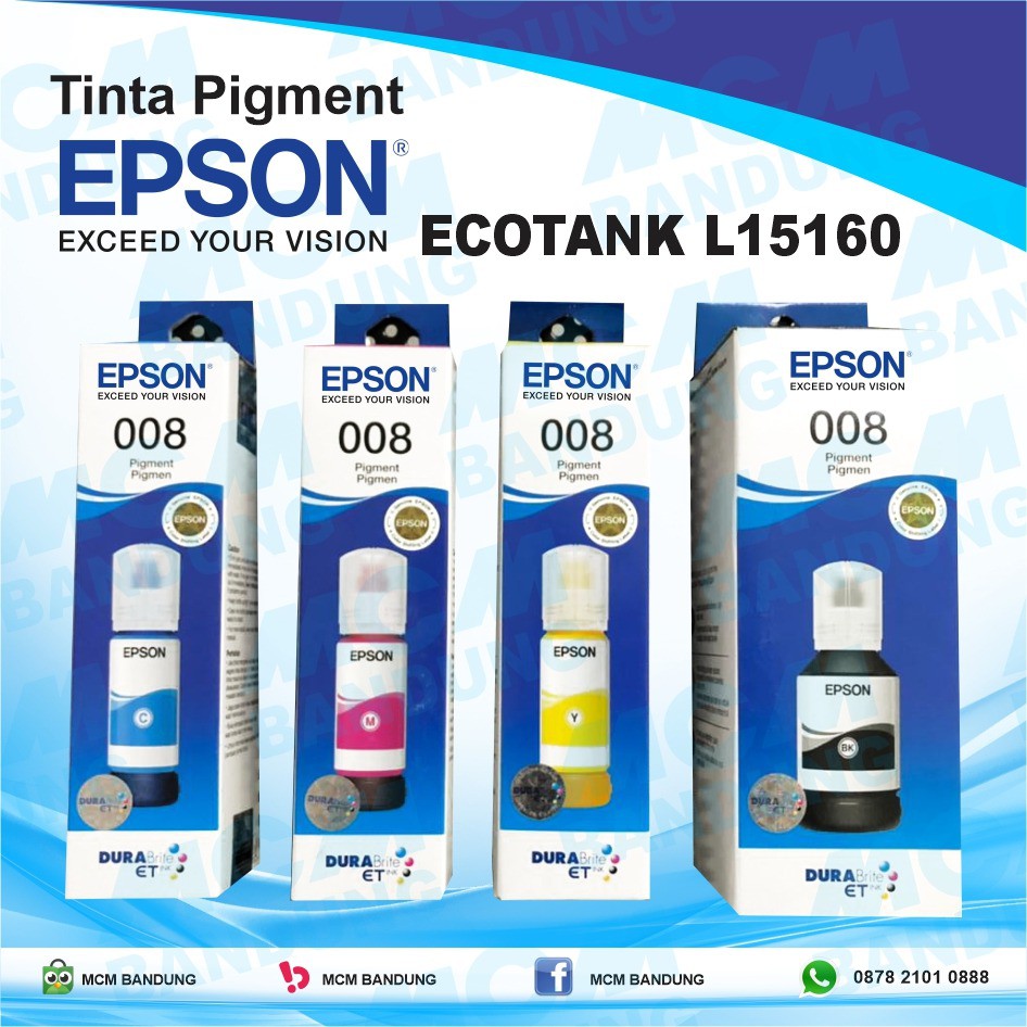 Jual Tinta Epson 008 Original KR Korea Epson L15150 Pigment Ink Tank