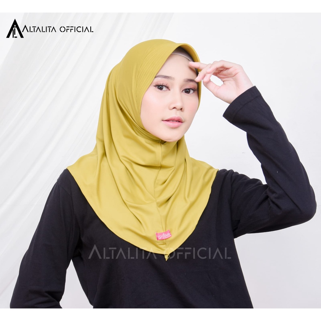 Jual Altalita Kerudung Bergo Sport Instan Pet Bahan Jersey Spandek