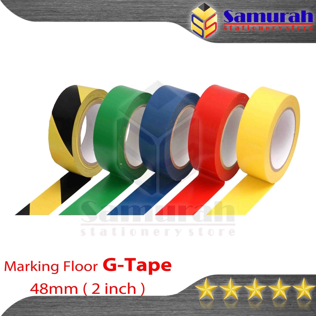 Jual Lakban Lantai Lebar Mm X Meter Safety Marking Floor Tape