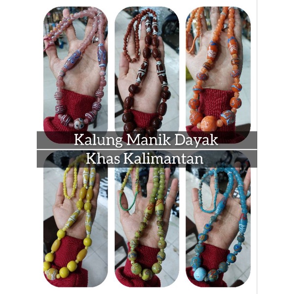 Jual Grosir Kalung Manik Etnik Dayak Khas Kalimantan Panjang Shopee