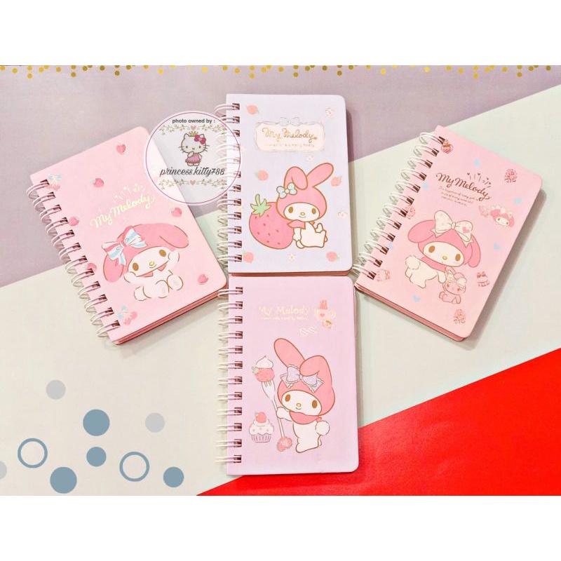 Jual Notebook Kecil Melody Ring Samping Hard Cover X Buku Memo