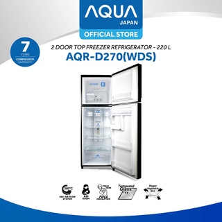 Jual AQUA Kulkas 2 Pintu Refrigerator AQR D 270 WDS DS LS