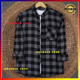 Jual Kemeja Flanel Pria Lengan Panjang Motif Kotak Kotak Kualitas