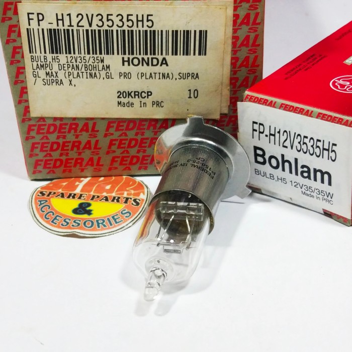 Jual Bohlam Lampu Depan Halogen V W Gl Pro Cb Supra Kaki Federal