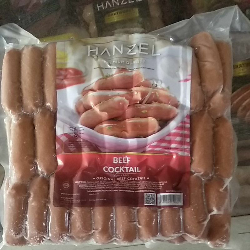 Jual HANZEL Beef Cocktail Sosis Sapi 1kg Shopee Indonesia