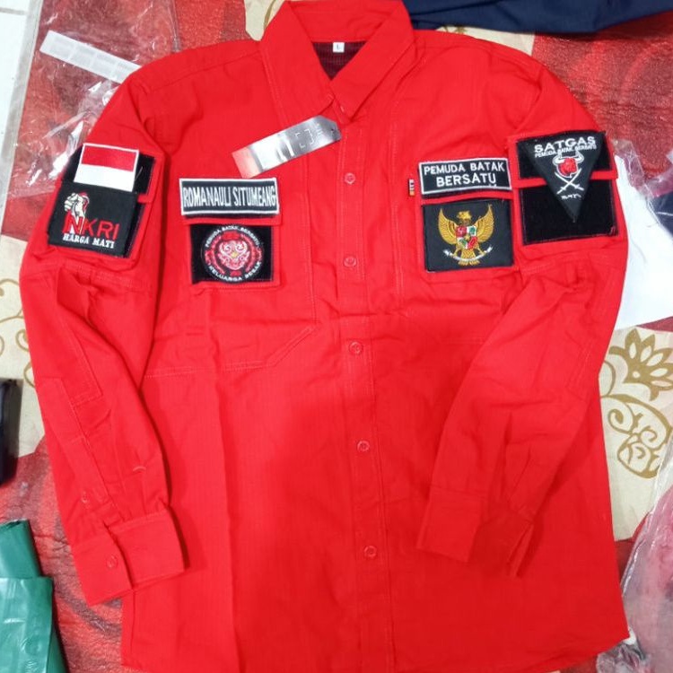 Jual Kemeja Tactical Pemuda Batak Bersatu Baju Tactical Pemuda Batak