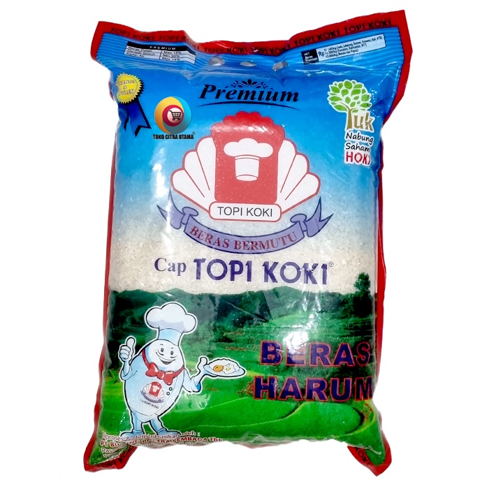 Jual TOPI KOKI BERAS PANDAN WANGI 5KG Shopee Indonesia