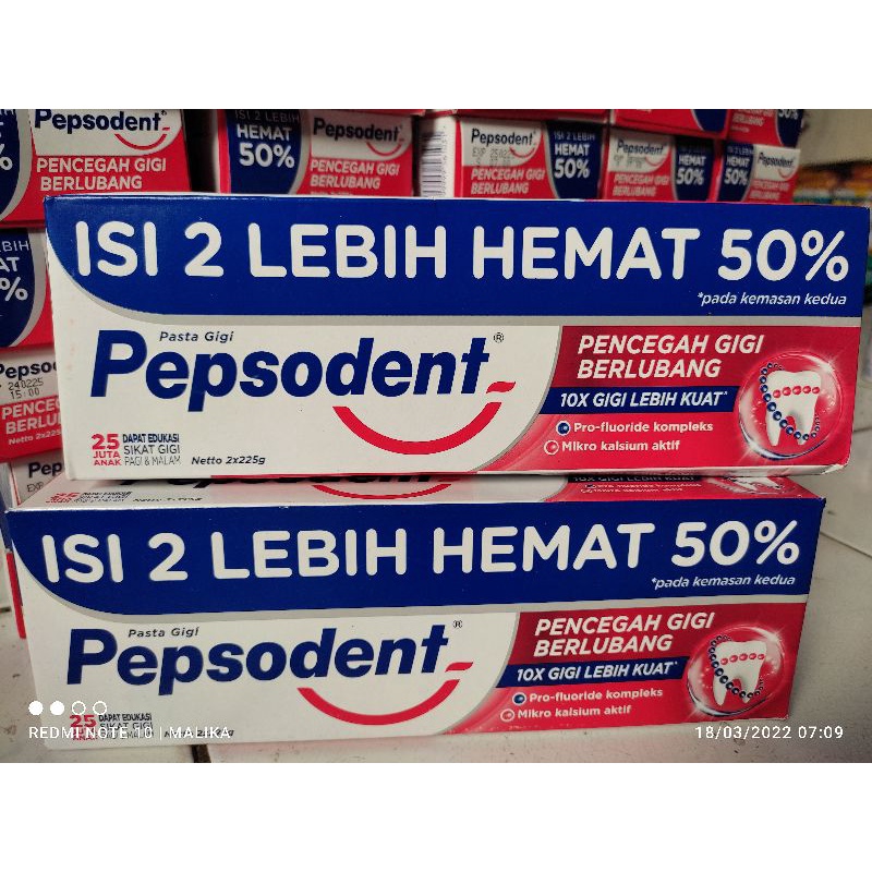 Jual PEPSODENT JUMBO 225gr Isi 2 Shopee Indonesia