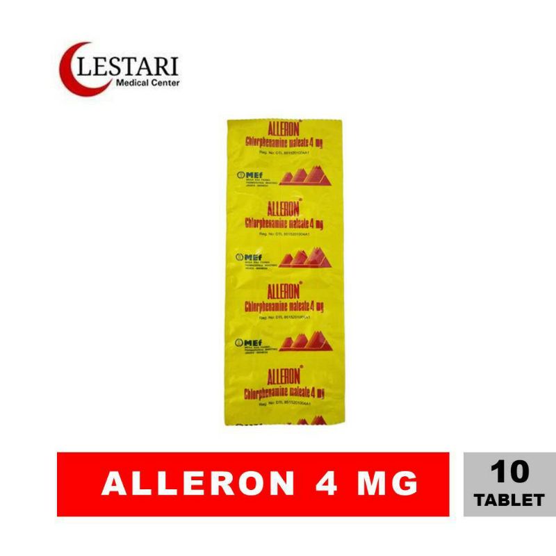 Jual Mef Alleron Ctm Mg Strip Tablet Obat Alergi Dan Gatal