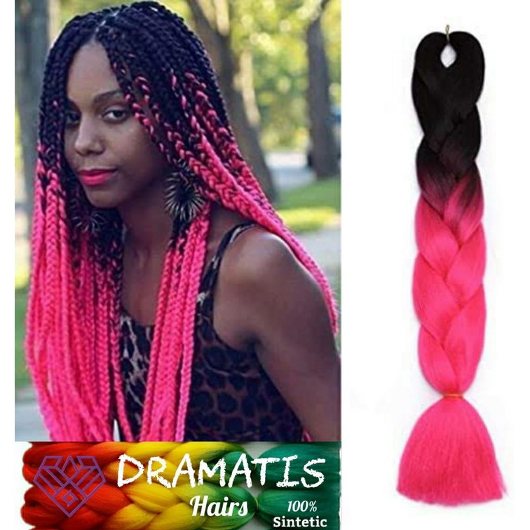 Jual Rambut Afrika Rambut Sambung Untuk Box Braids 2 Warna Ukuran 24