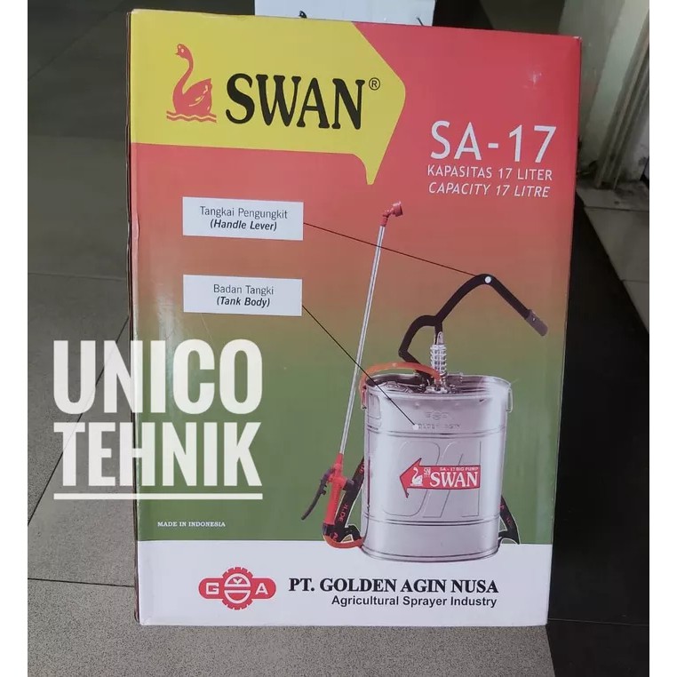 Jual Sprayer SWAN SA 17 Liter Alat Semprot Hama Gendong SWAN SA 17