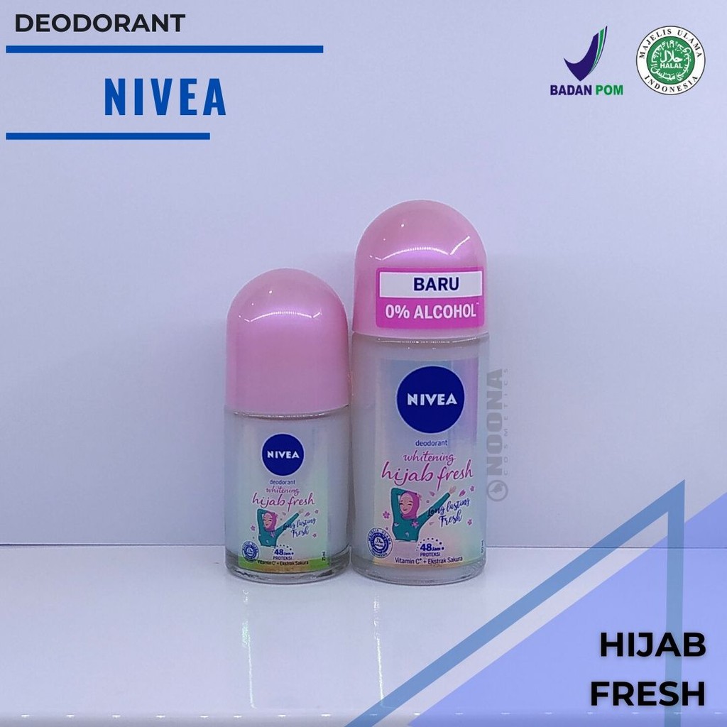 Jual Nivea Deodorant Whitening Hijab Fresh Roll On Shopee Indonesia