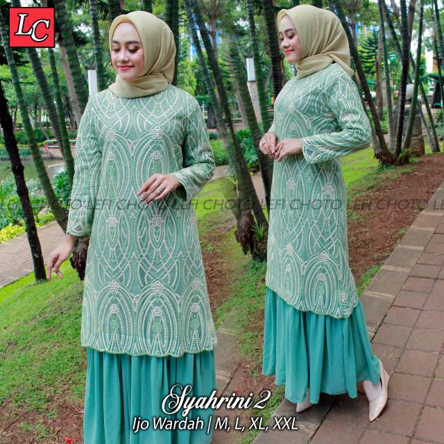 Jual Set Gamis Kebaya Brokat Tulle Kebaya Modren Kebaya Muslim Kebaya