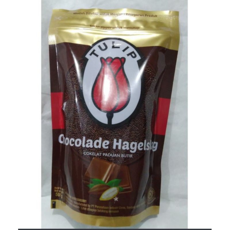 Jual Meses Tulip Chocolade Hagelslag 500 Gr Shopee Indonesia