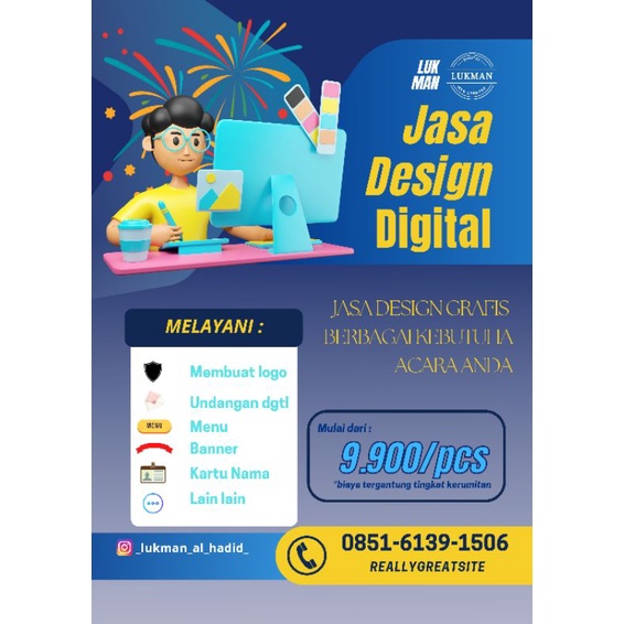 Jual Jasa Design Logo Undangan Digital Menu Banner Kartu Nama Lain Lain