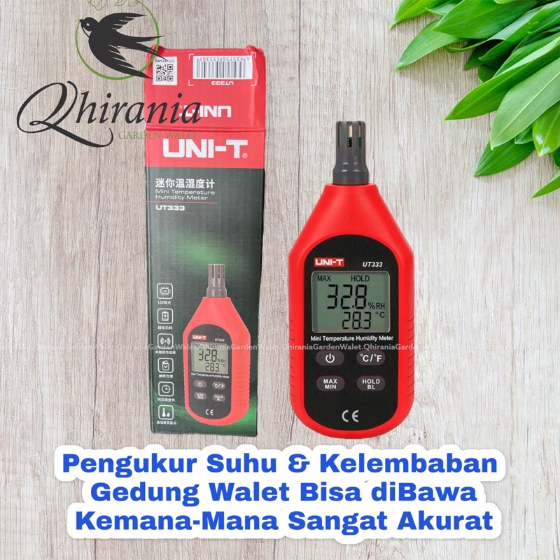 Jual Alat Ukur Suhu Kelembaban Udara Gedung Walet Digital Thermometer