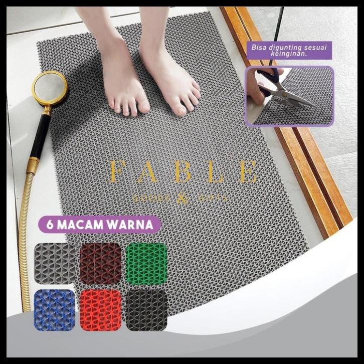 Jual Keset Karpet Karet Pvc Anti Slip Meteran Jaring Shopee Indonesia