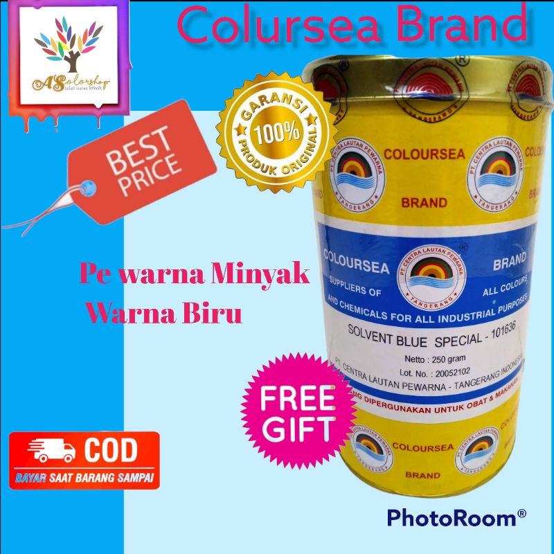 Jual Pewarna Minyak Warna Biru Solvent Blue Coloursea Brand