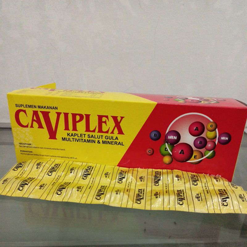 Jual CAVIPLEX 1 Strip 10 Kaplet Salut Gula Shopee Indonesia