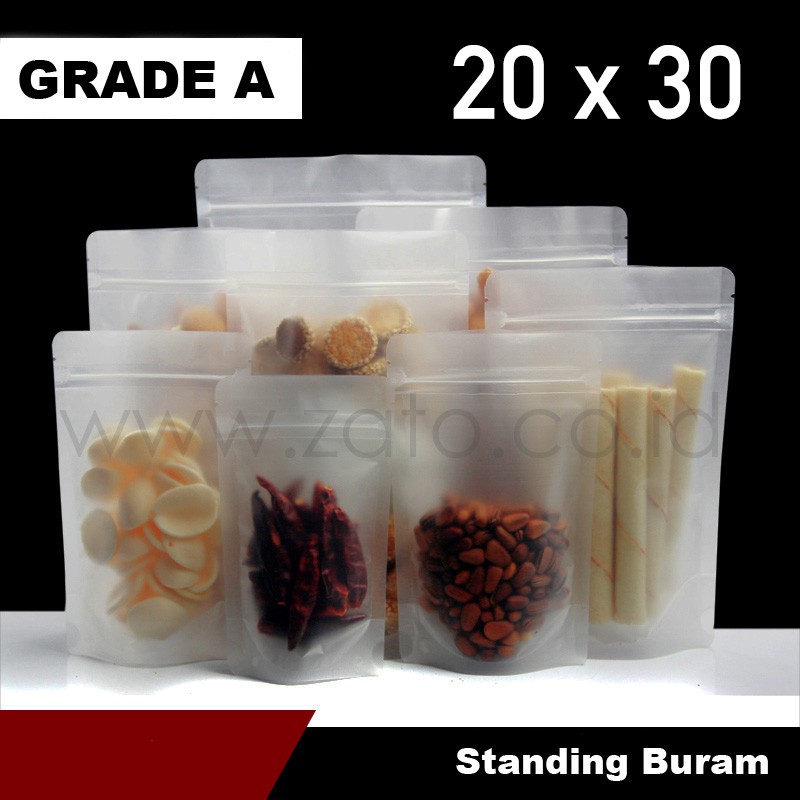 Jual Isi Pcs Plastik Bag Buram X Standing Pouch Plastik