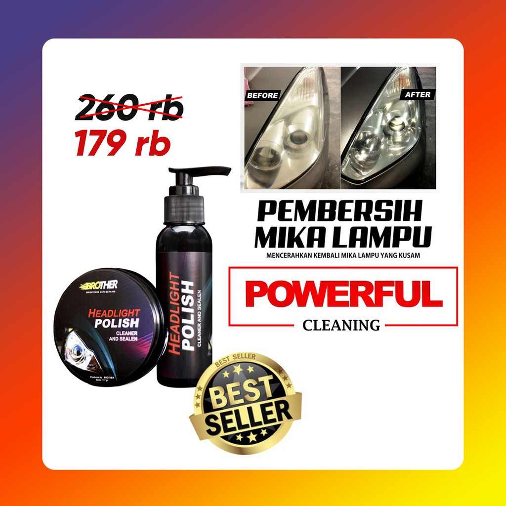 Jual Headlight Polish Brother Pembersih Mika Lampu Mobil Terbaik