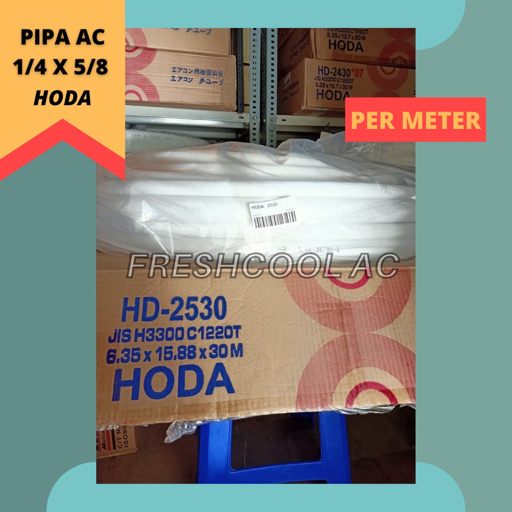 Jual PIPA AC HODA 1 4 X 5 8 UTK AC 2 PK 3 PK PER METER Shopee