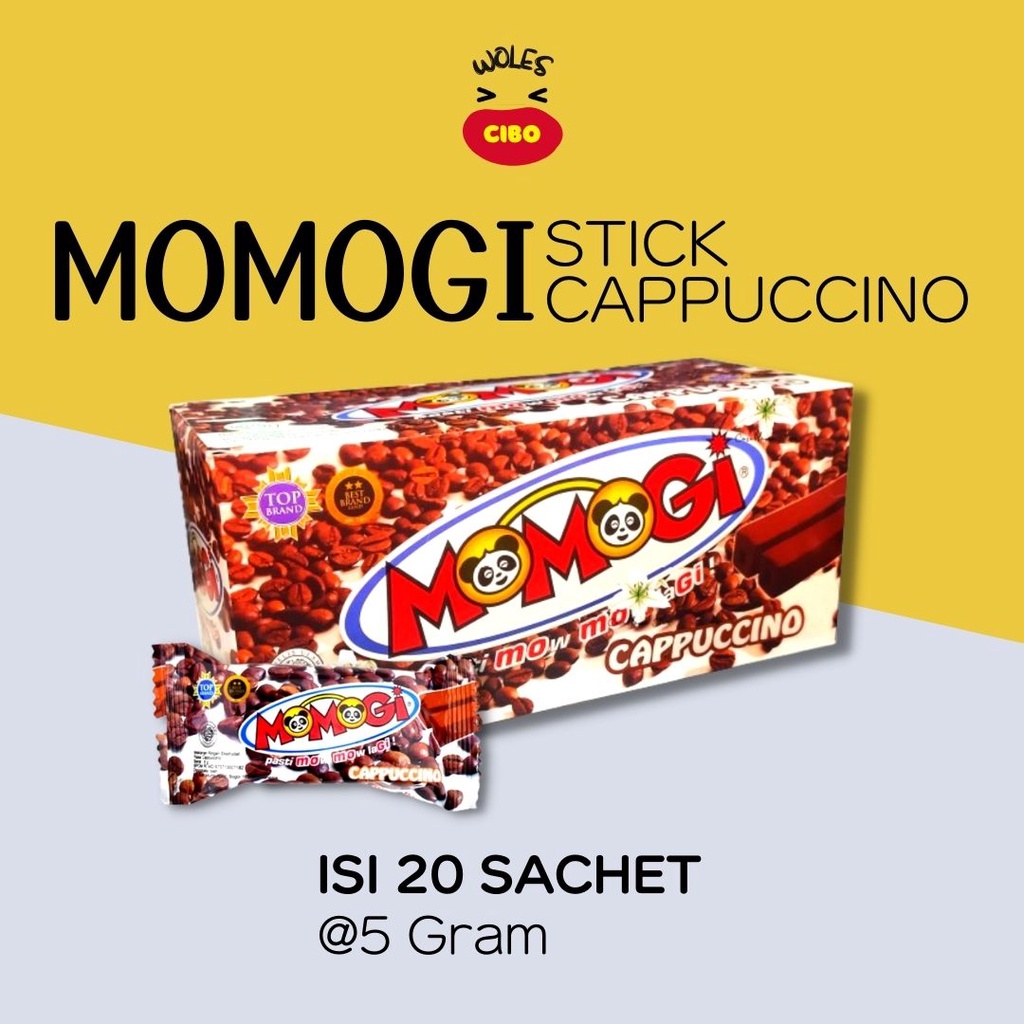 Jual Momogi Stick Cappuccino Cokelat Jagung Bakar Box Isi Pcs