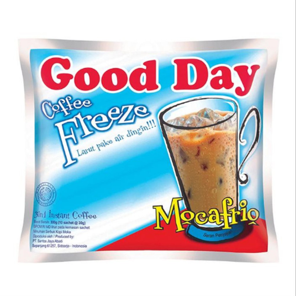 Jual Kopi Good Day Freeze Mocafrio Sachet 30gr 10 Sachet Shopee