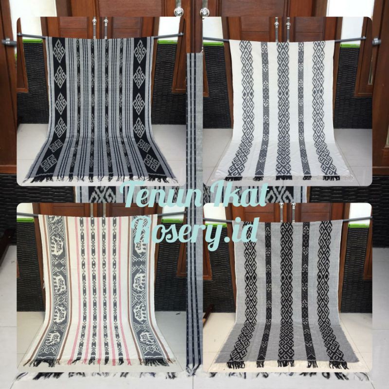 Jual Monokrom Kain Tenun Etnik Blanket Motif Tenun Toraja Tenun Ntt