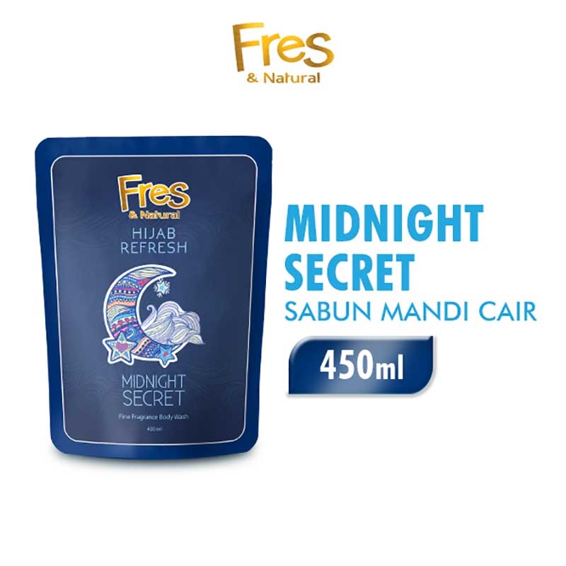 Jual Fres Natural Hijab Refresh Body Wash Midnight Secret 450 Ml