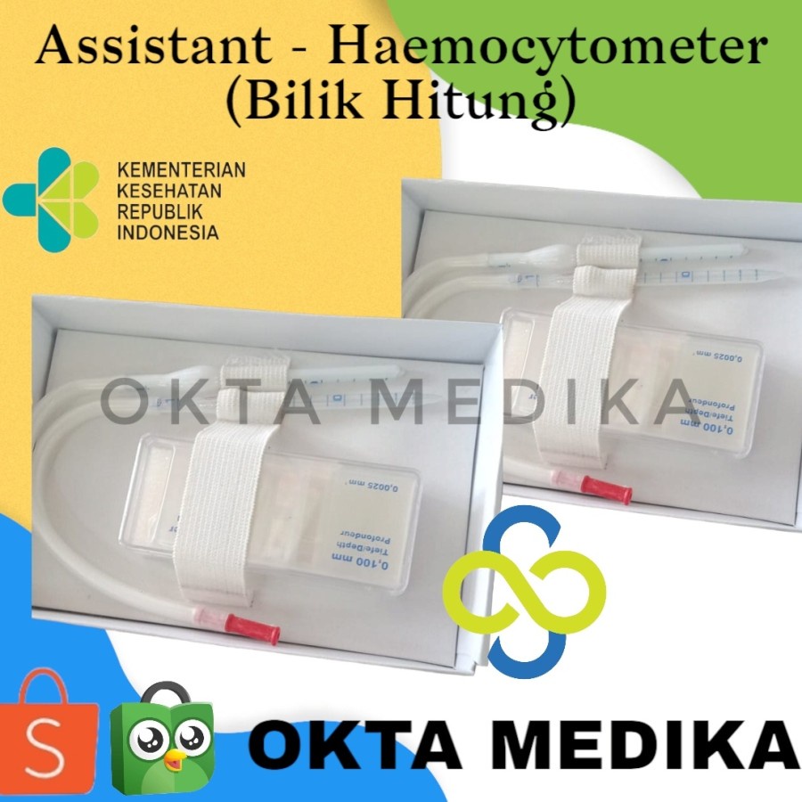 Jual Haemocytometer Atau Bilik Hitung Set Shopee Indonesia