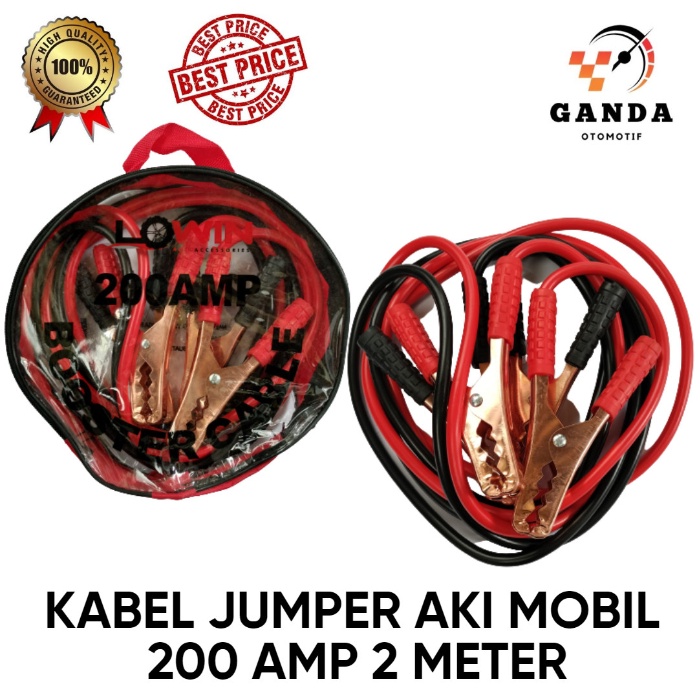 Jual KABEL JUMPER AKI MOBIL PANCINGAN AKI 200 2 METER Shopee