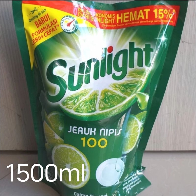 Jual Sunlight Jeruk Nipis 1500ml Shopee Indonesia