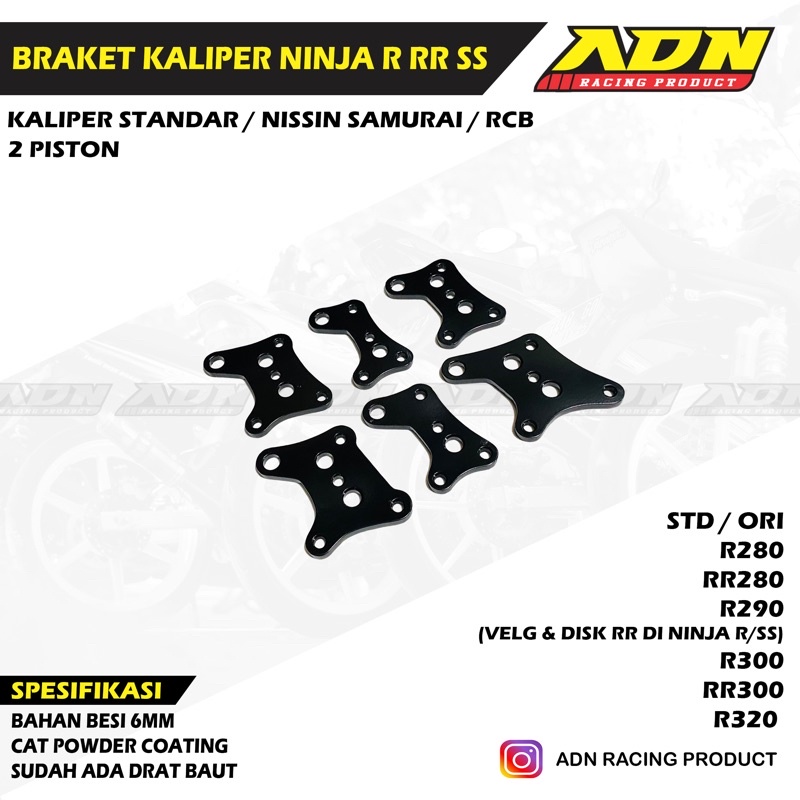 Jual Bracket Braket Kaliper Cakram Disk Velg Ninja RR R SS VR 280 290