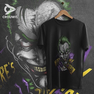 Jual Kaos Distro Joker Kaos Print Dtf Cotton Combed 24s T Shirt