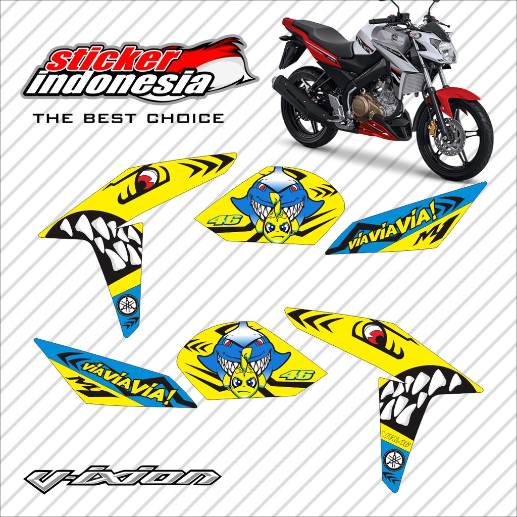 Jual STRIPING DECAL VARIASI YAMAHA NEW VIXION ADVANCE NVA STICKER LIS